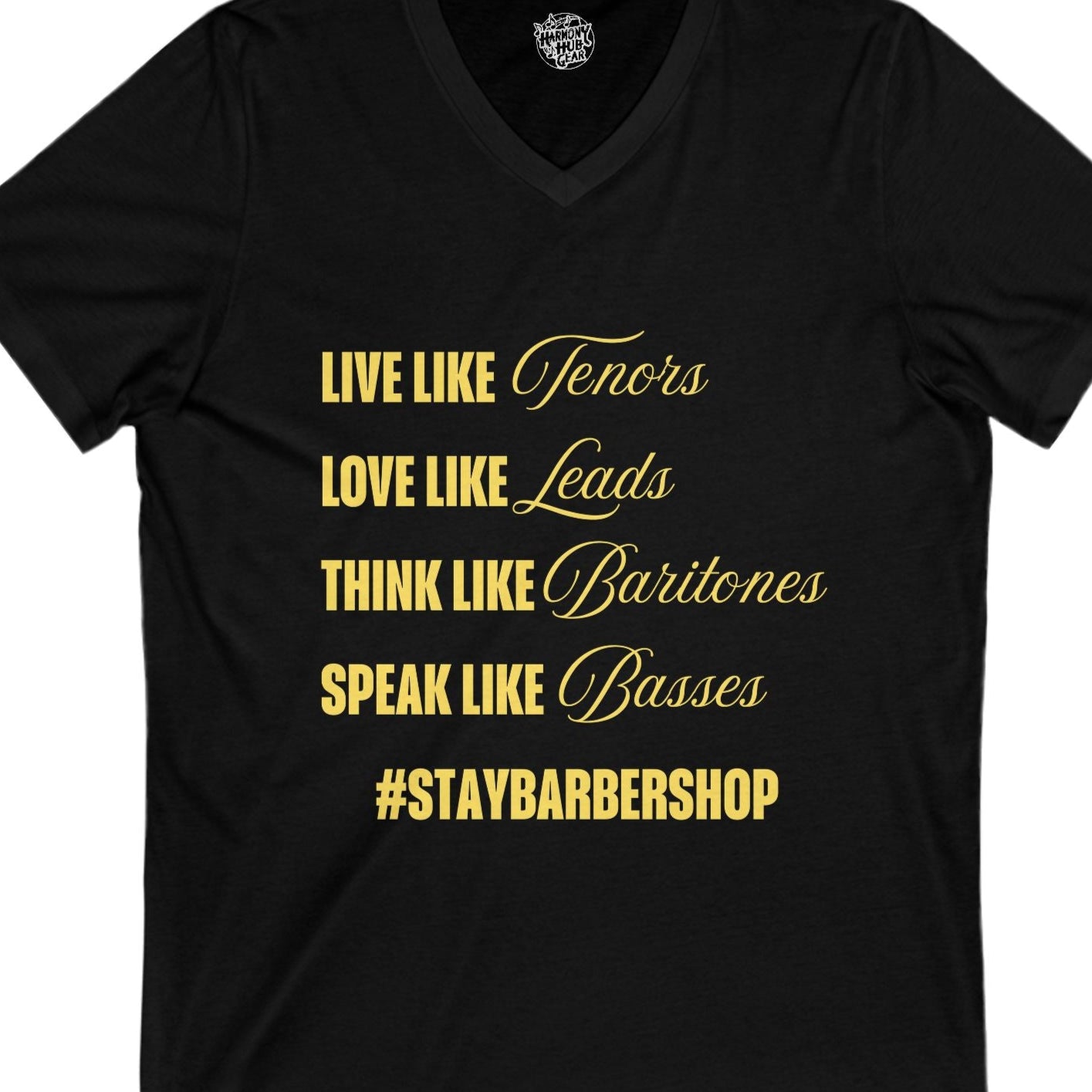 Stay Barbershop V-Neck Unisex Tee