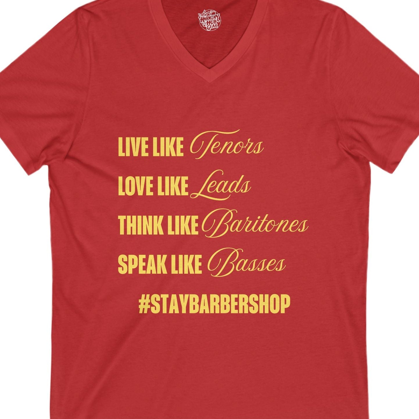 Stay Barbershop V-Neck Unisex Tee