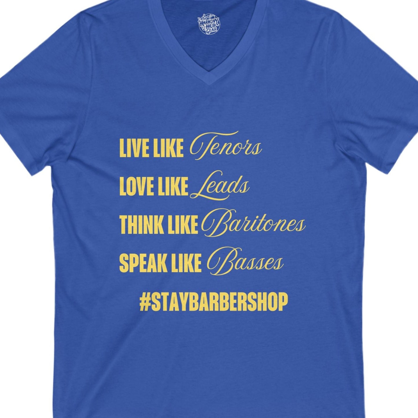 Stay Barbershop V-Neck Unisex Tee