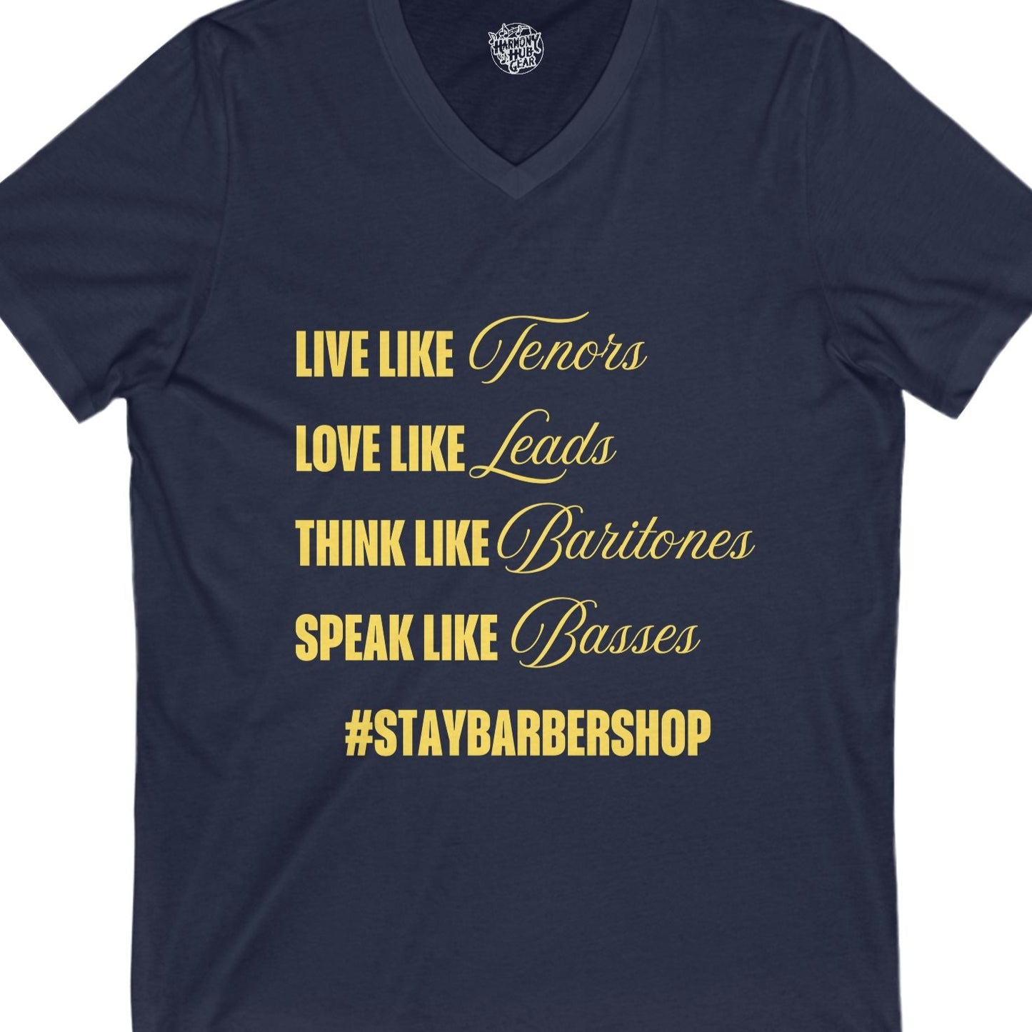 Stay Barbershop V-Neck Unisex Tee