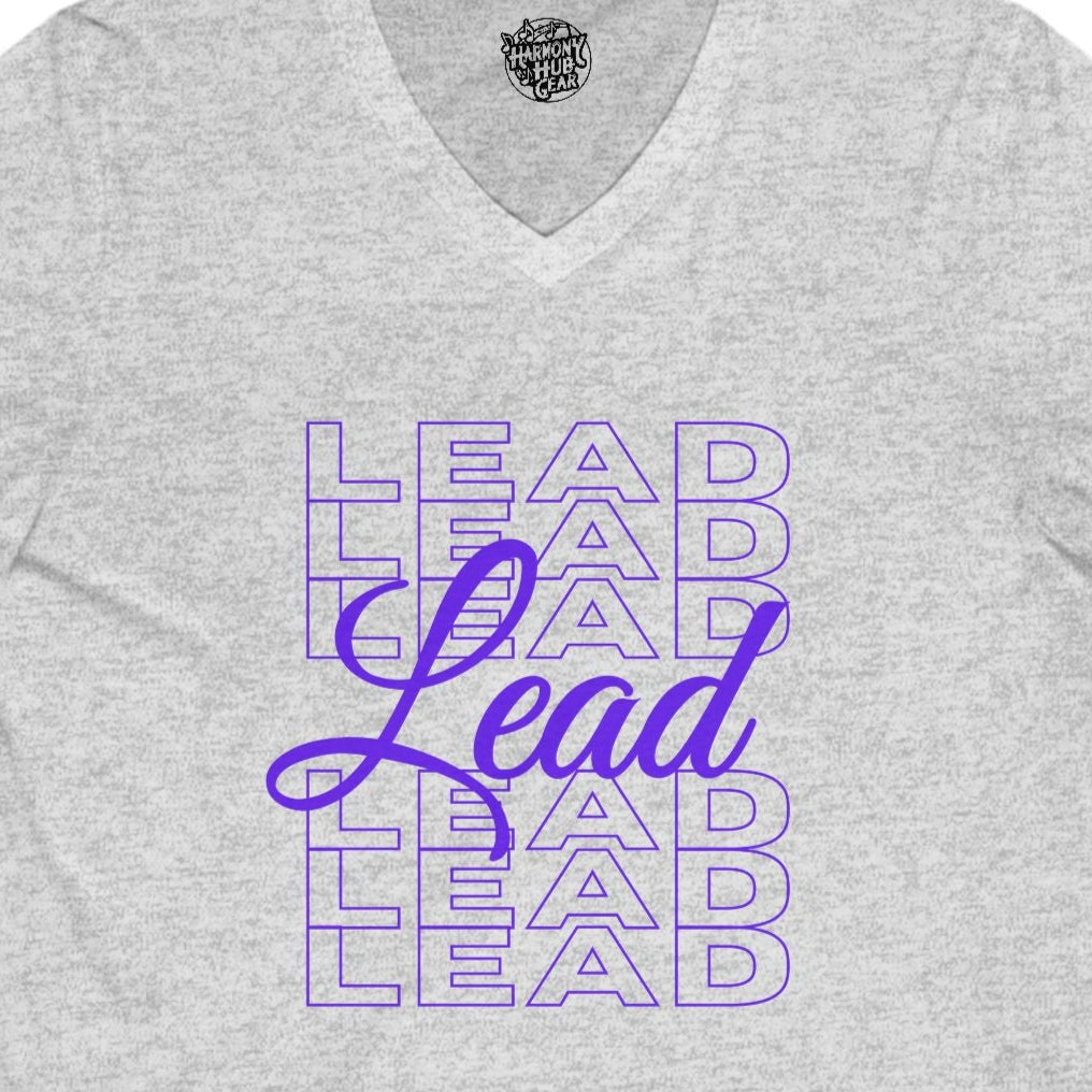 Lead Repeat V-Neck Unisex Tee