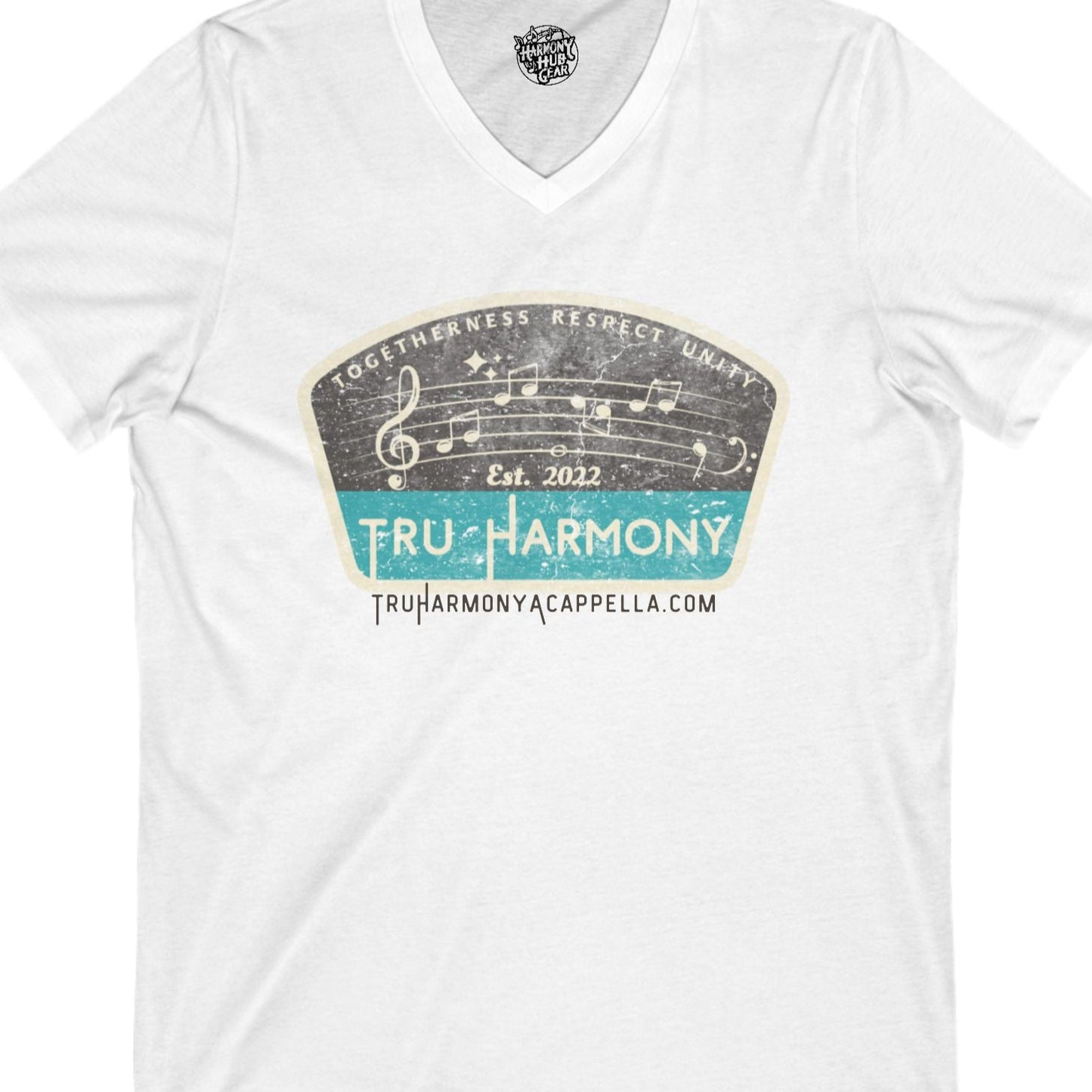 TRU Harmony logo V-Neck Unisex Tee