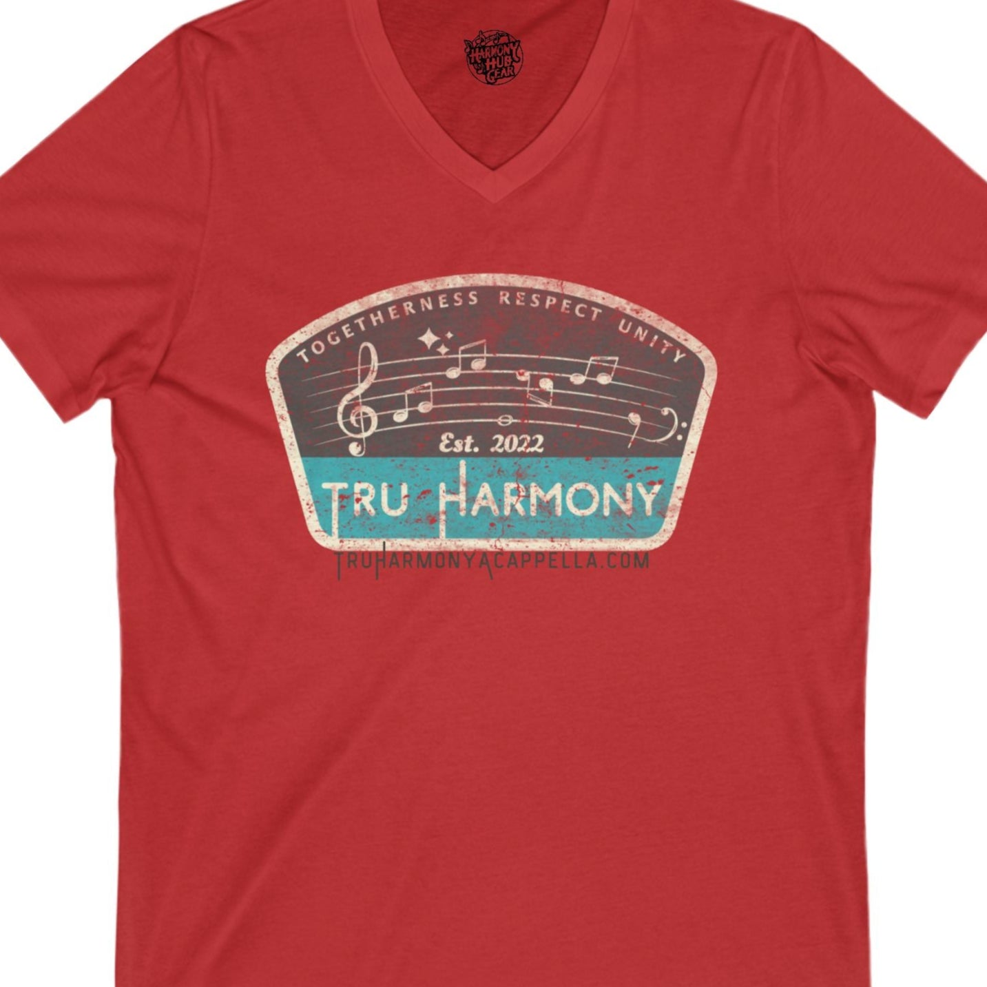TRU Harmony logo V-Neck Unisex Tee