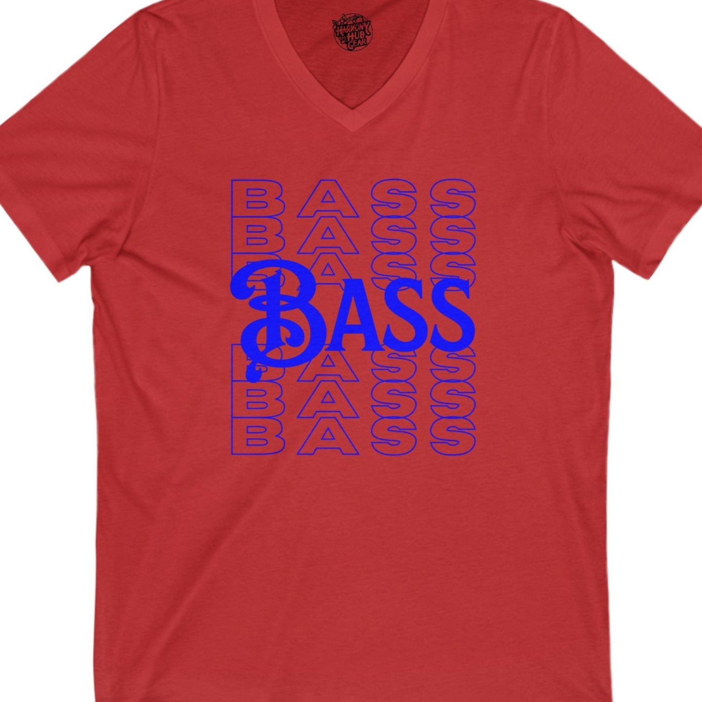 Bass Repeat V-Neck Unisex Tee