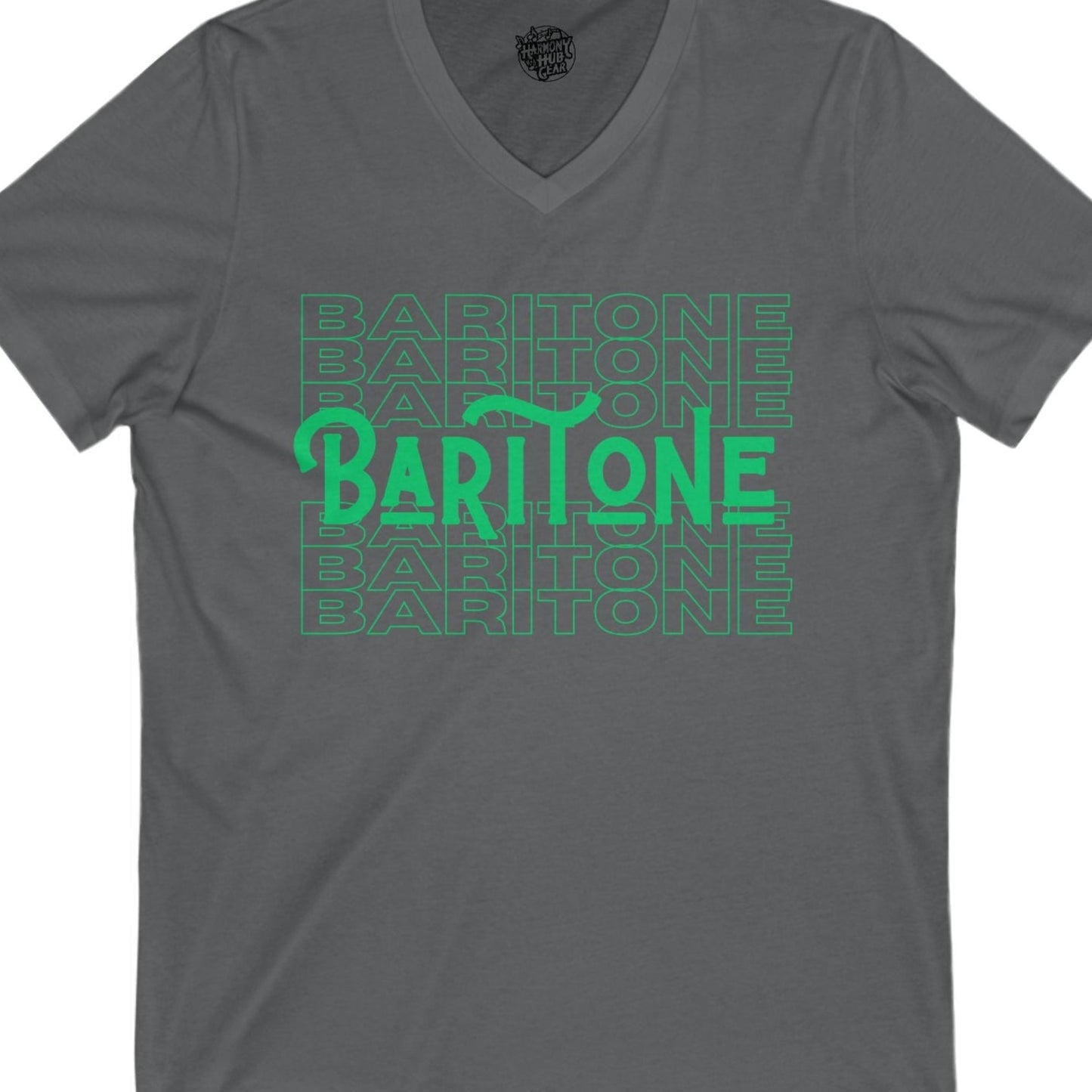 Baritone Repeat V-Neck Unisex Tee