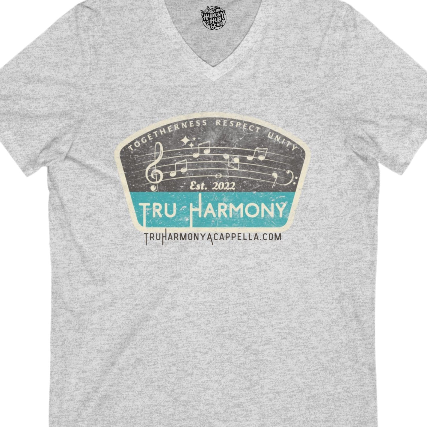TRU Harmony logo V-Neck Unisex Tee