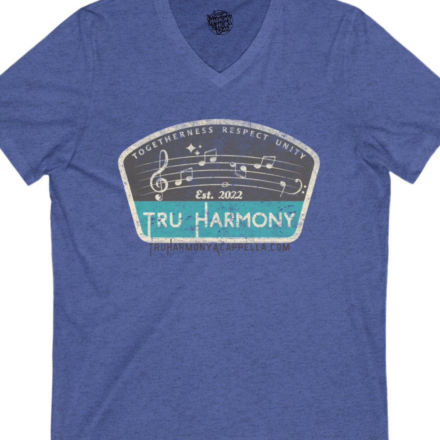 TRU Harmony logo V-Neck Unisex Tee