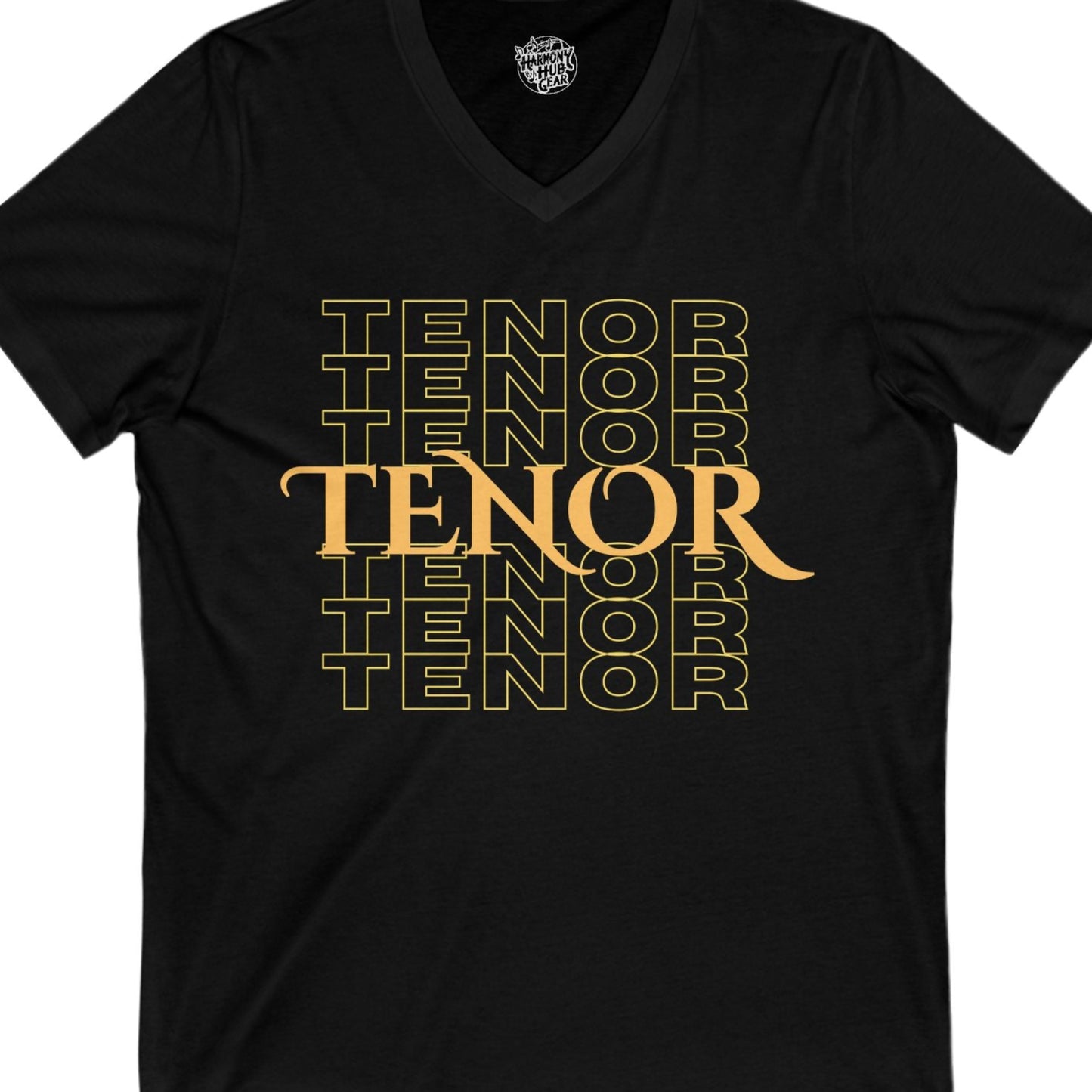 Tenor Repeat V-Neck Unisex Tee