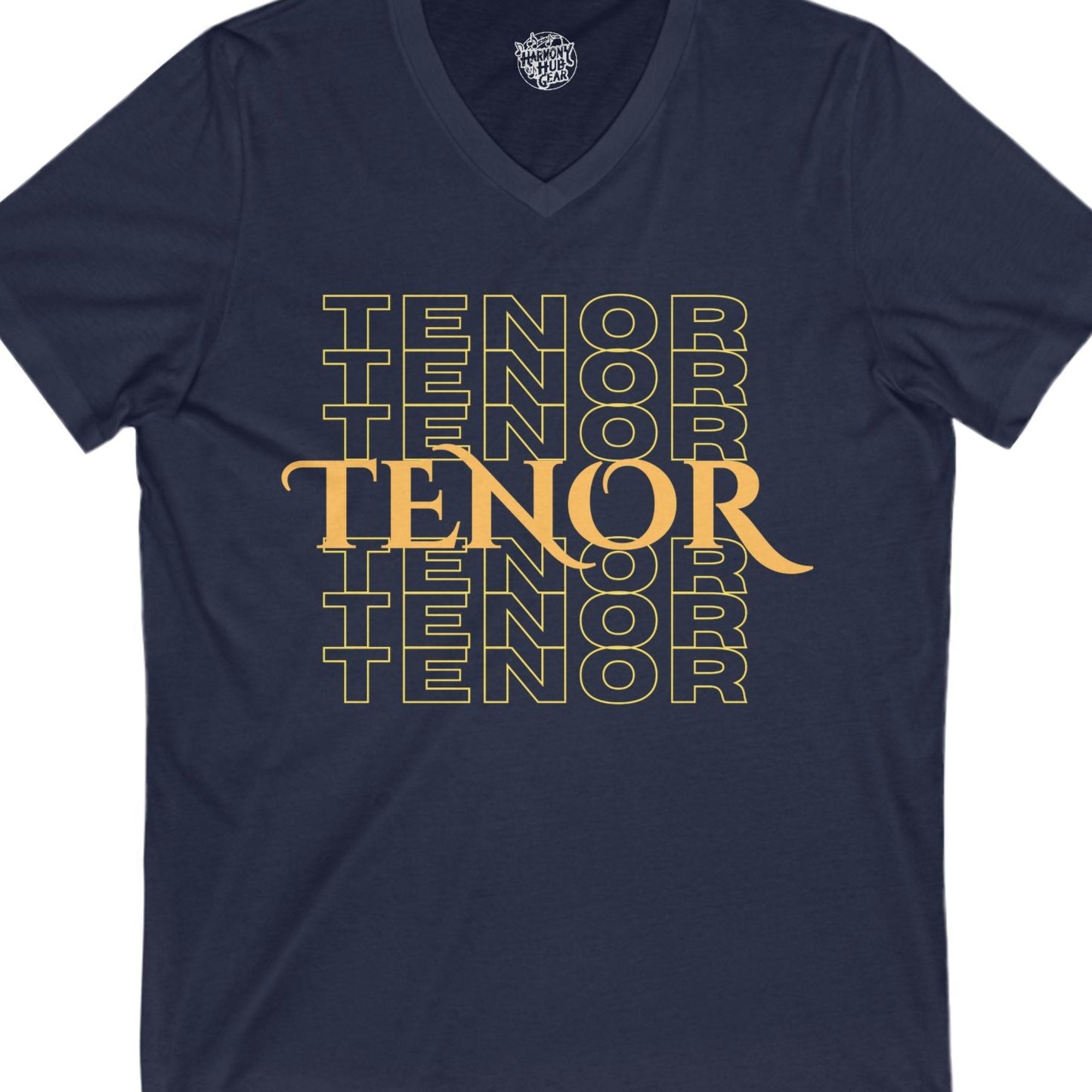 Tenor Repeat V-Neck Unisex Tee