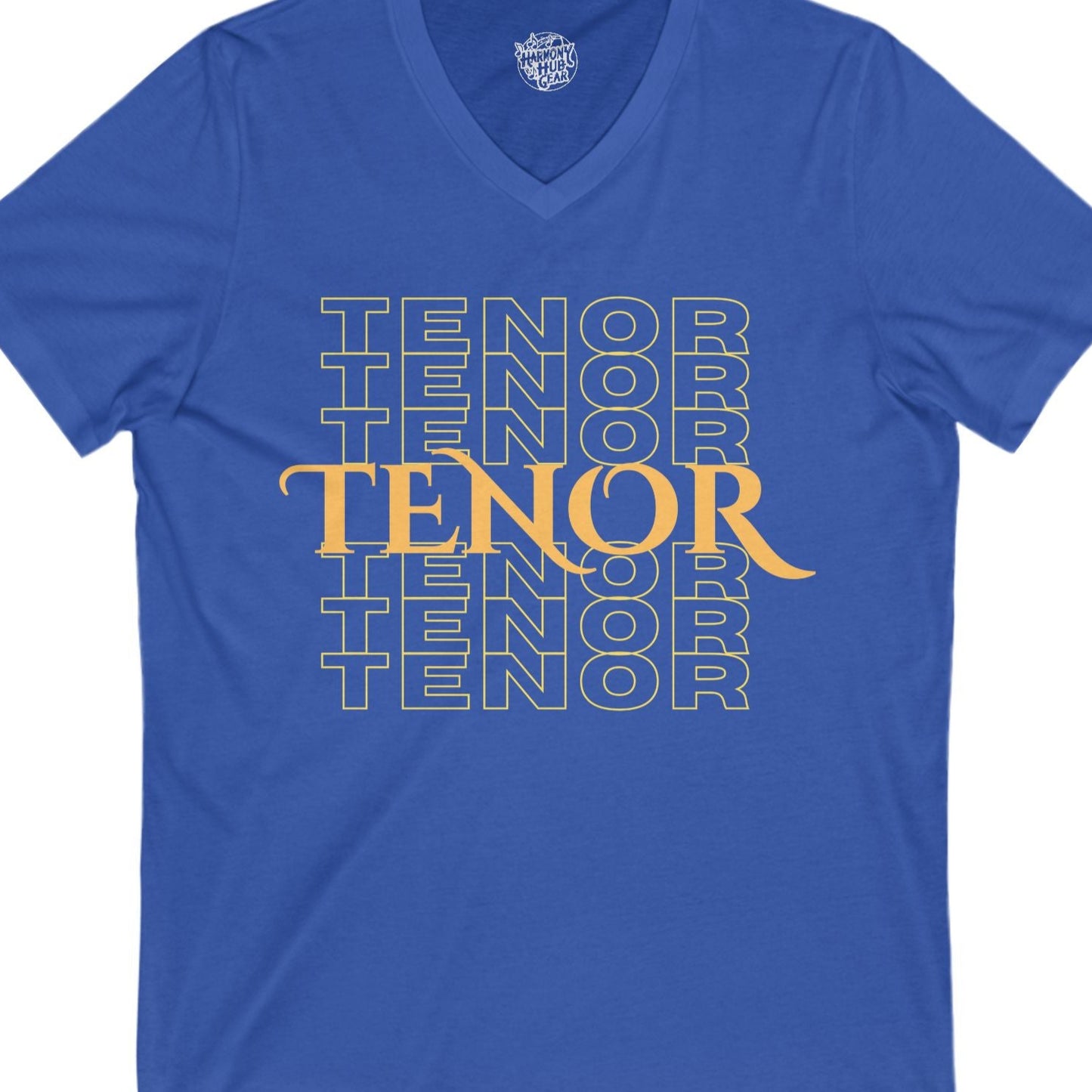 Tenor Repeat V-Neck Unisex Tee