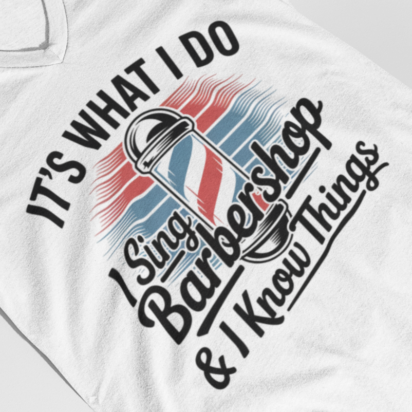 It's What I Do V-Neck Unisex Tee