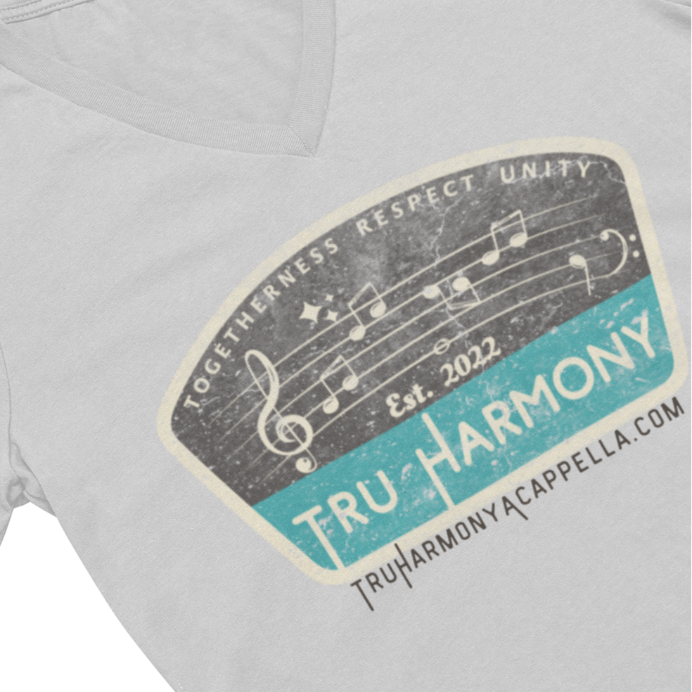 TRU Harmony logo V-Neck Unisex Tee