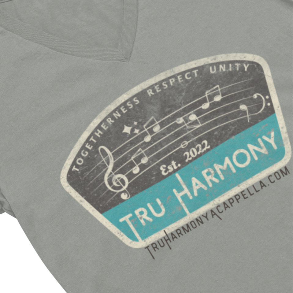 TRU Harmony logo V-Neck Unisex Tee