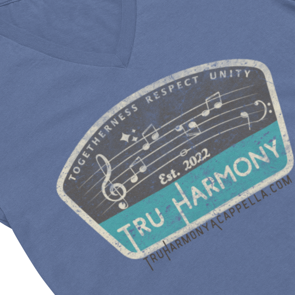 TRU Harmony logo V-Neck Unisex Tee