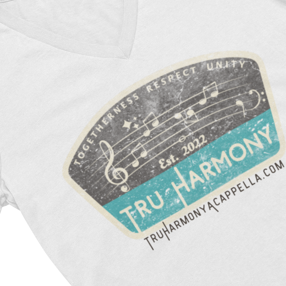 TRU Harmony logo V-Neck Unisex Tee
