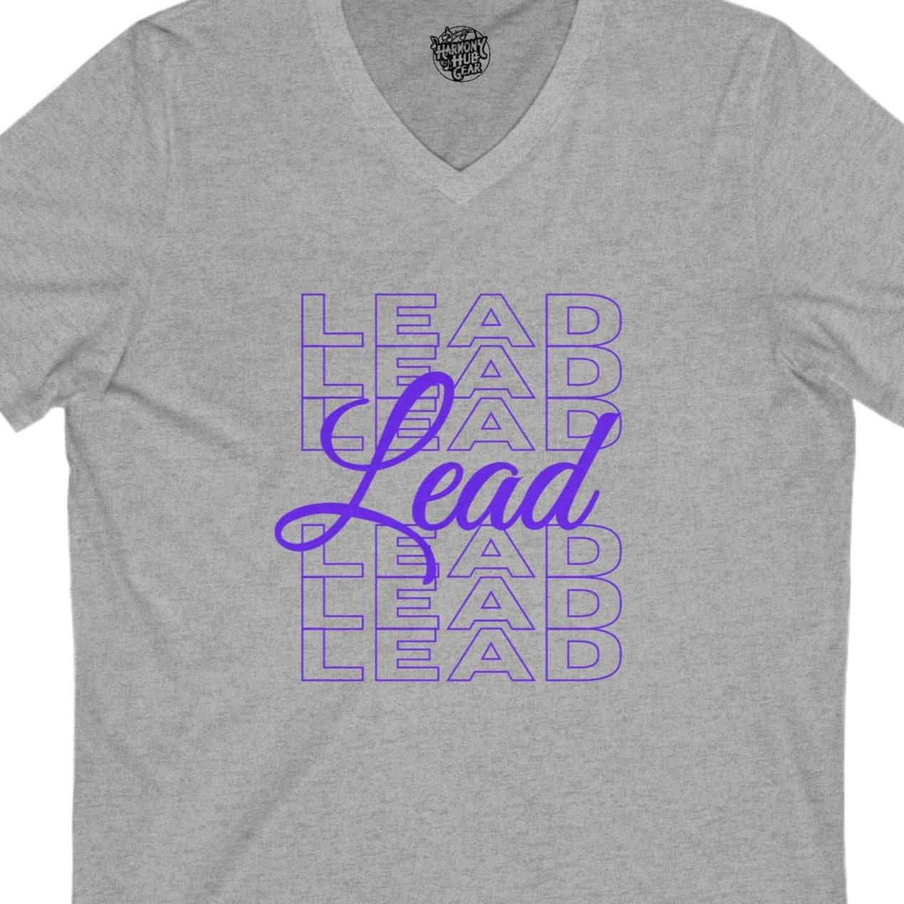 Lead Repeat V-Neck Unisex Tee