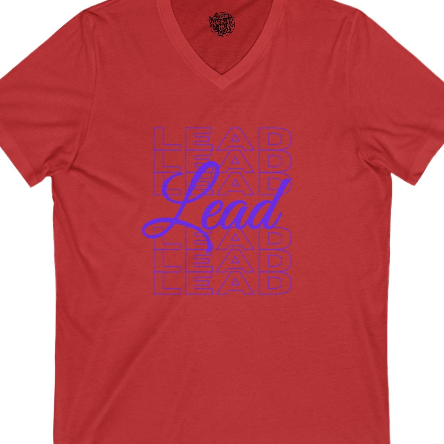 Lead Repeat V-Neck Unisex Tee