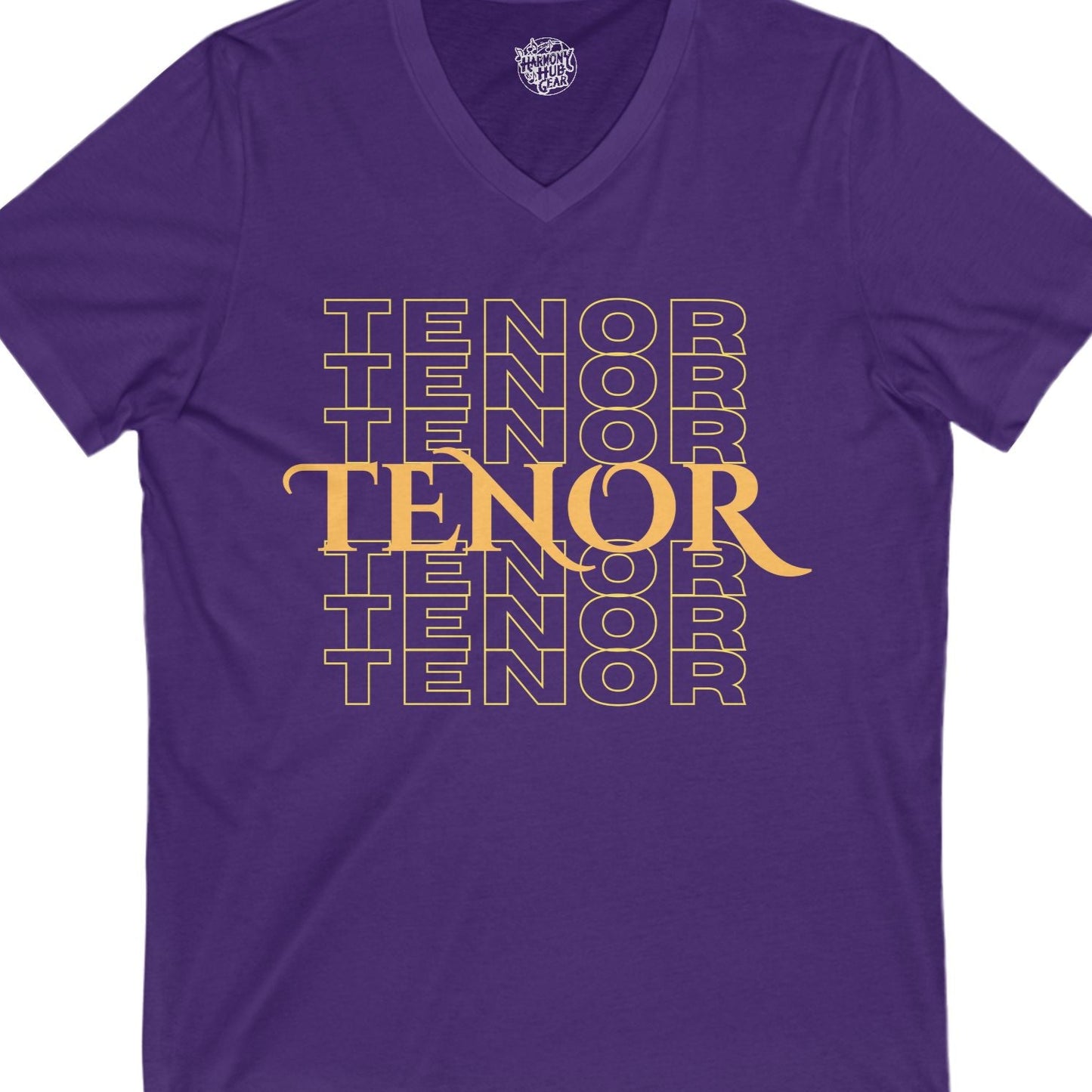 Tenor Repeat V-Neck Unisex Tee