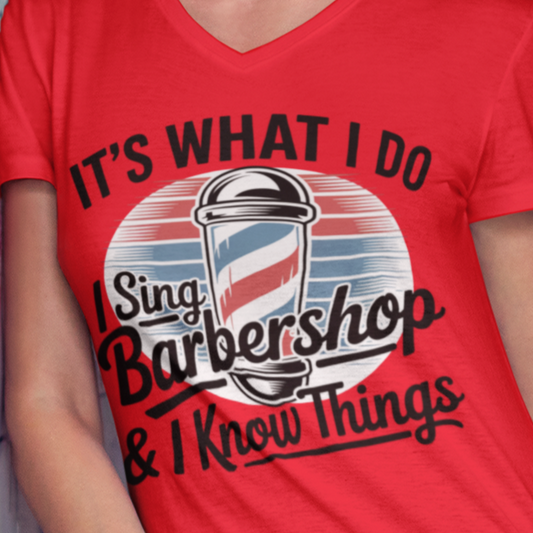 It's What I Do V-Neck Unisex Tee